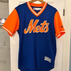 NY Mets Jersey Shirt-Mens M